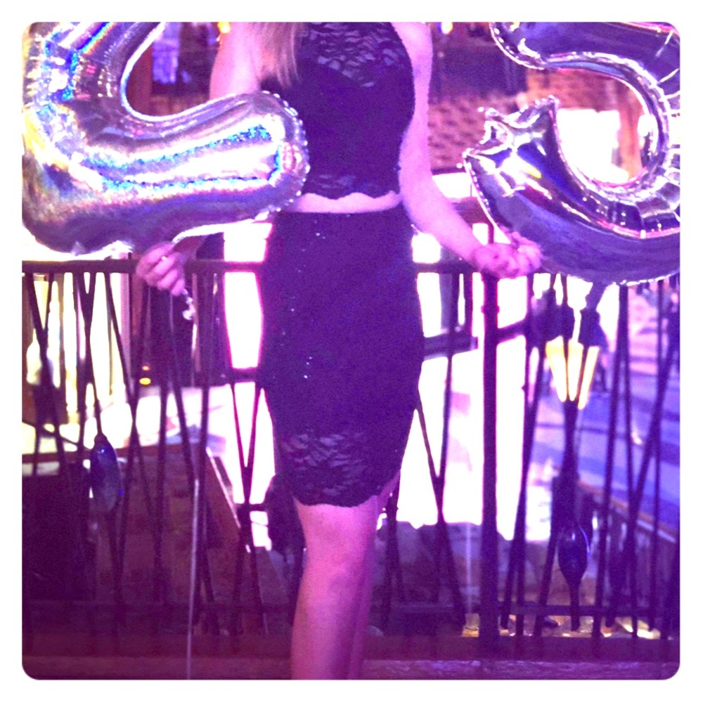 Two piece black dress!